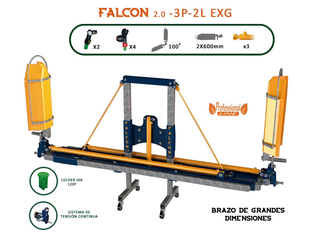 Extra big herbicide bar 3 cylinders - 2 sides